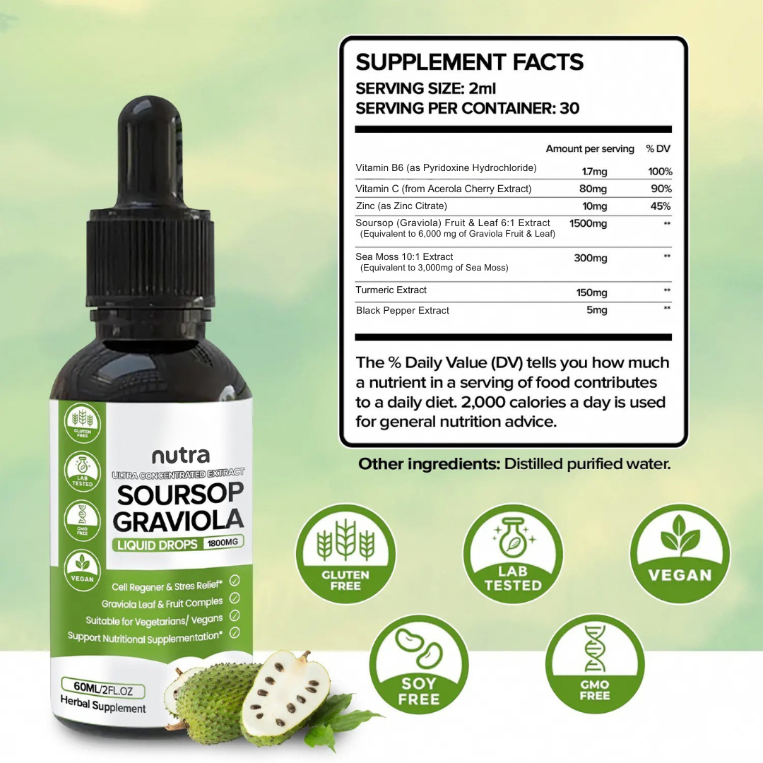 100% Pure Organic Soursop Extract